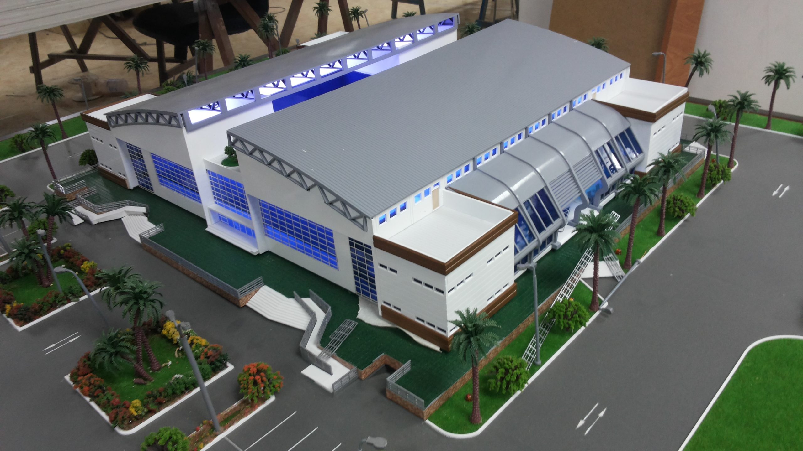 مجسم مشروع مصنع في نيجيريا | شركة سيتي الماكيتات المعمارية